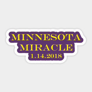 Minnesota Miracle Sticker